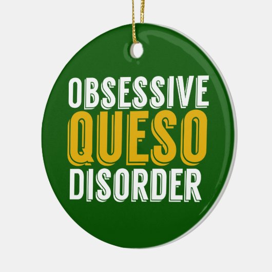 Obsessieve Queso Disorder Green Keramisch Ornament (Links)
