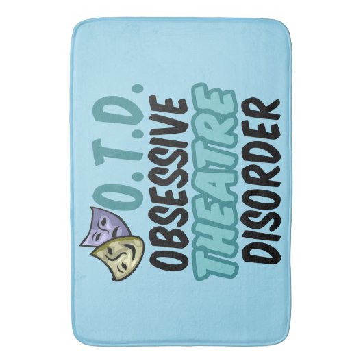 Obsessieve theaterstoornis badmat (Voorkant Verticaal)