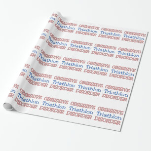 Obsessieve triathlon stoornis cadeaupapier
