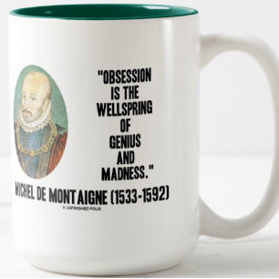 ObSession Wellspring Genius Madness de Montaigne Tweekleurige Koffiemok