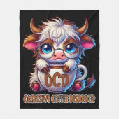 Obsessive Coffee Disorder  Fleece Deken (Voorkant)