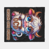 Obsessive Coffee Disorder Fleece Deken (Voorkant (Horizontaal))