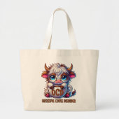 Obsessive Coffee Disorder  Grote Tote Bag (Voorkant)