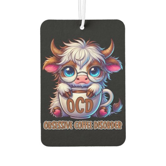 Obsessive Coffee Disorder  Luchtverfrisser (Achterkant)