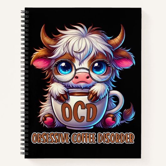 Obsessive Coffee Disorder  Notitieboek (Voorkant)