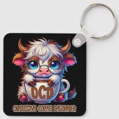 Obsessive Coffee Disorder Sleutelhanger (Achterkant)