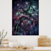 Obsidiaan Mechanische Nevel Kunst Poster (Keuken)