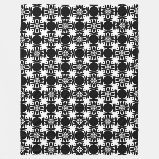 Obsidiaan Medaillon Fleece Deken (Voorkant)