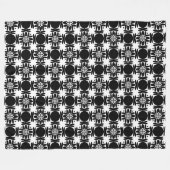 Obsidiaan Medaillon Fleece Deken (Voorkant (Horizontaal))