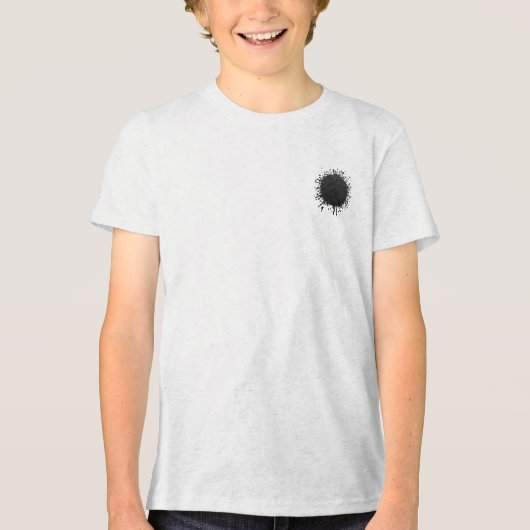 Obsidiaan Stilte Tri-Blend Shirt (Voorkant)