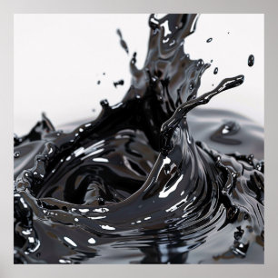Obsidiaan vloeistofdynamica poster