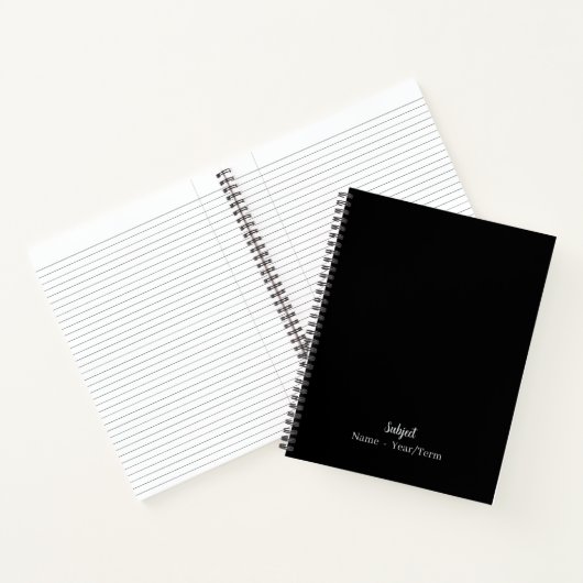 Obsidiaanzwart Notitieboek (Binnen)