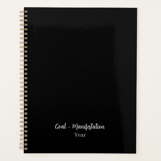 Obsidiaanzwart Planner (Voorkant)