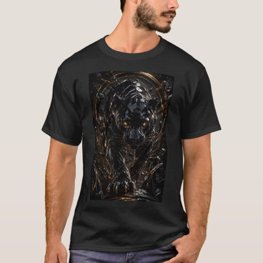 Obsidian Black Panther 3D T-shirt (Voorkant)