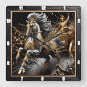 Obsidian Chariot: Lightning's Strike Vierkante Klok (Voorkant)