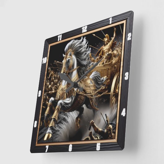 Obsidian Chariot: Lightning's Strike Vierkante Klok (Hoek)