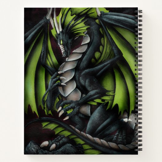 Obsidian Dragon Sketchbook Notitieboek (Achterkant)