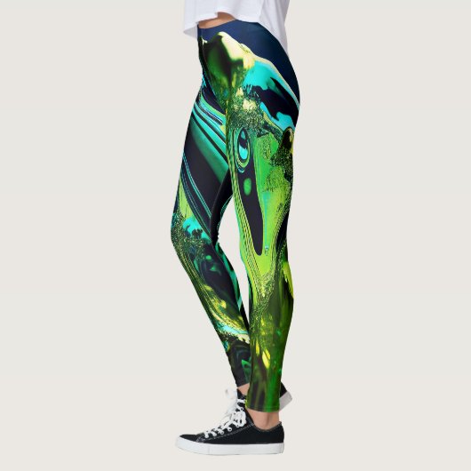 Obsidian Green Fantasy Leggings (Links)