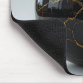 Obsidian Kintsugi Sphere Muismat (Hoek)