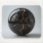 Obsidian Kintsugi Sphere Muismat (Voorkant)