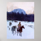 Obsidian Mountain in Yellowstone Henry Farny  Poster (Voorkant)