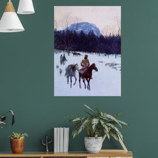 Obsidian Mountain in Yellowstone Henry Farny  Poster (Woonkamer 1)