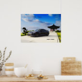 "Obsidian" Nissan GT-R R35 with Carbon Poster (Keuken)