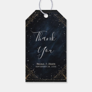 Obsidian Oracle Middernacht Elegantie Bruiloft Cadeaulabel