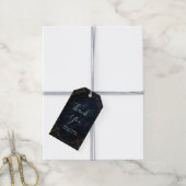 Obsidian Oracle Middernacht Elegantie Bruiloft Cadeaulabel (Met Touw)