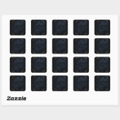 Obsidian Oracle Midnight Elegance Bruiloft Vierkante Sticker (Vel)
