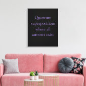 Obsidian Paarse Quantum Grafisch Canvas Afdruk (Insitu (Woonkamer))