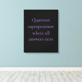 Obsidian Paarse Quantum Grafisch Canvas Afdruk (Insitu (Houten vloer))