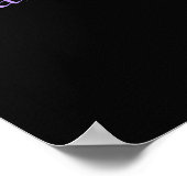 Obsidian Paarse Quantum Grafisch Poster (Hoek)