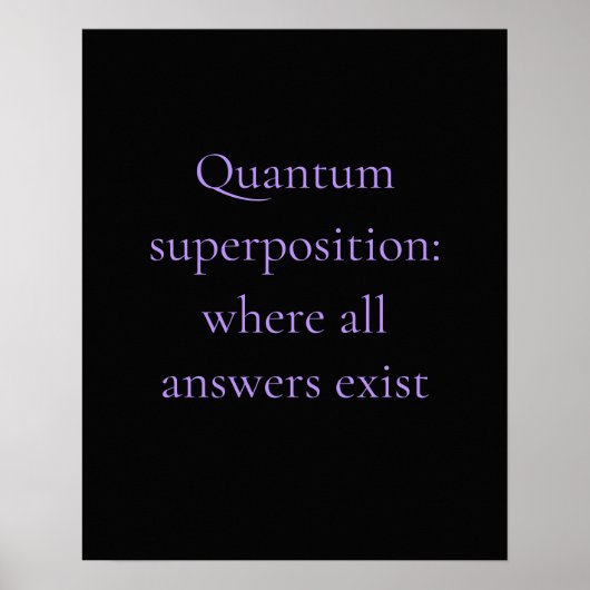Obsidian Paarse Quantum Grafisch Poster (Voorkant)