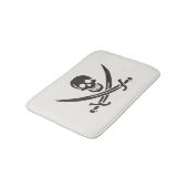 Obsidian Skull Swords Pirate flag of Calico Jack Badmat (Gekanteld)