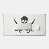 Obsidian Skull Swords Pirate flag of Calico Jack Bureaumat (Keyboard & Muis)