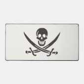 Obsidian Skull Swords Pirate flag of Calico Jack Bureaumat (Voorkant)