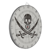 Obsidian Skull Swords Pirate flag of Calico Jack Dartbord (Voorkant Links)