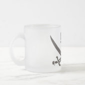 Obsidian Skull Swords Pirate flag of Calico Jack Matglas Koffiemok (Links)