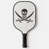 Obsidian Skull Swords Pirate flag of Calico Jack Pickleball Paddle (Voorkant)