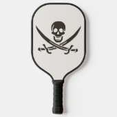 Obsidian Skull Swords Pirate flag of Calico Jack Pickleball Paddle (Achterkant)