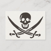 Obsidian Skull Swords Pirate flag of Calico Jack Plaatskaartje (Voorkant)