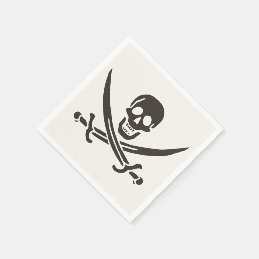 Obsidian Skull Swords Pirate flag of Calico Jack Servet (Hoek)