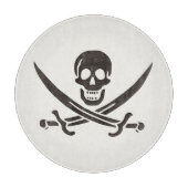 Obsidian Skull Swords Pirate flag of Calico Jack Snijplank (Voorkant)