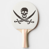 Obsidian Skull Swords Pirate flag of Calico Jack Tafeltennisbatje (Voorkant)