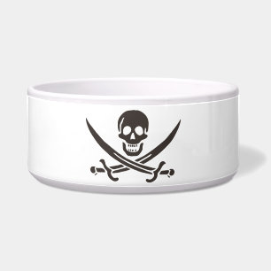 Obsidian Skull Swords Pirate flag of Calico Jack Voerbakje