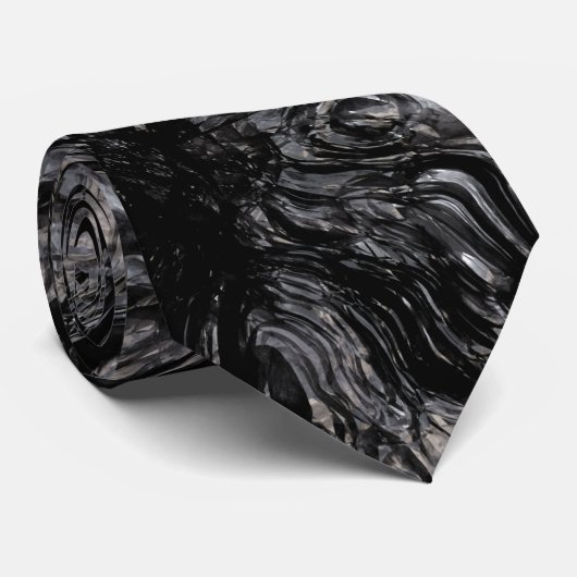Obsidian Stropdas (Opgerold)