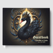 Obsidian Swan of Silent Grace – Dark Fantasy Gastenboek (Voorkant)