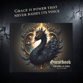 Obsidian Swan of Silent Grace – Dark Fantasy  Gastenboek