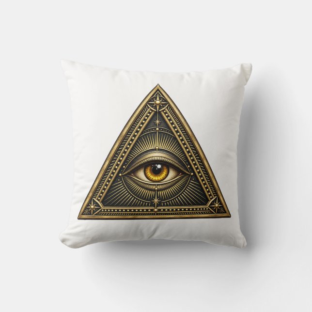 Obsidian Triad Eye Kussen (Voorkant)